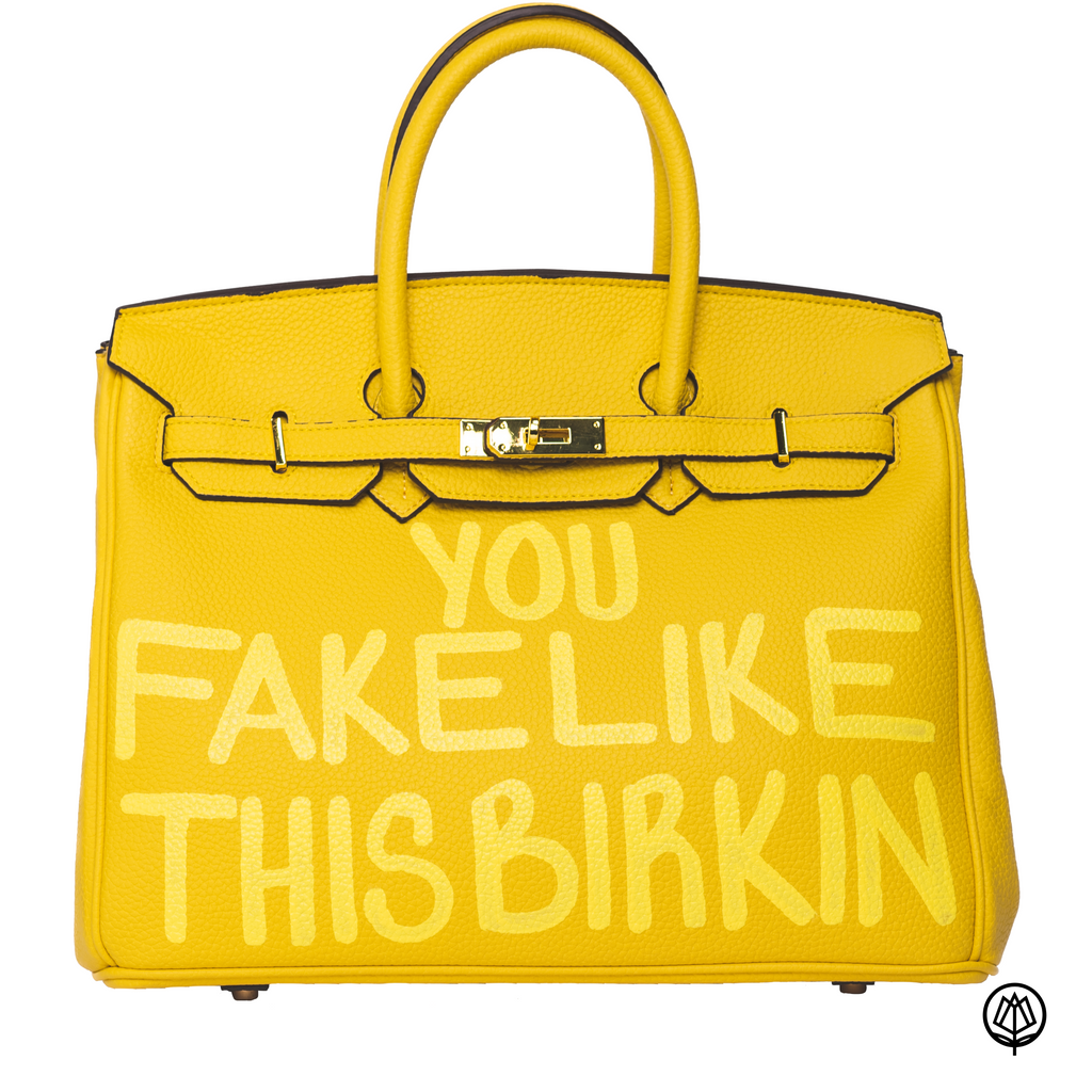 Hand Printed You Fake Like this B Bag – Family Love Rocks