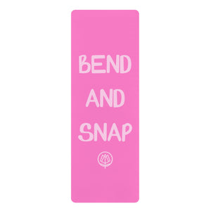 Bend and Snap Rubber Yoga Mat - Pink
