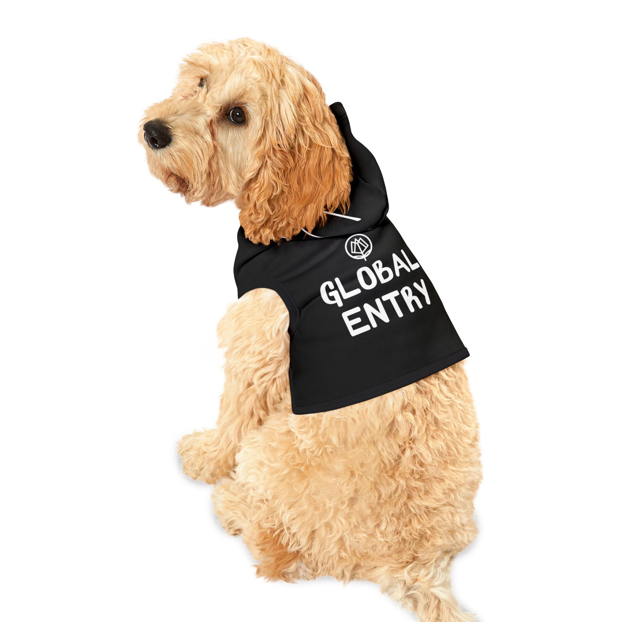 Global Entry Pet Hoodie - Black