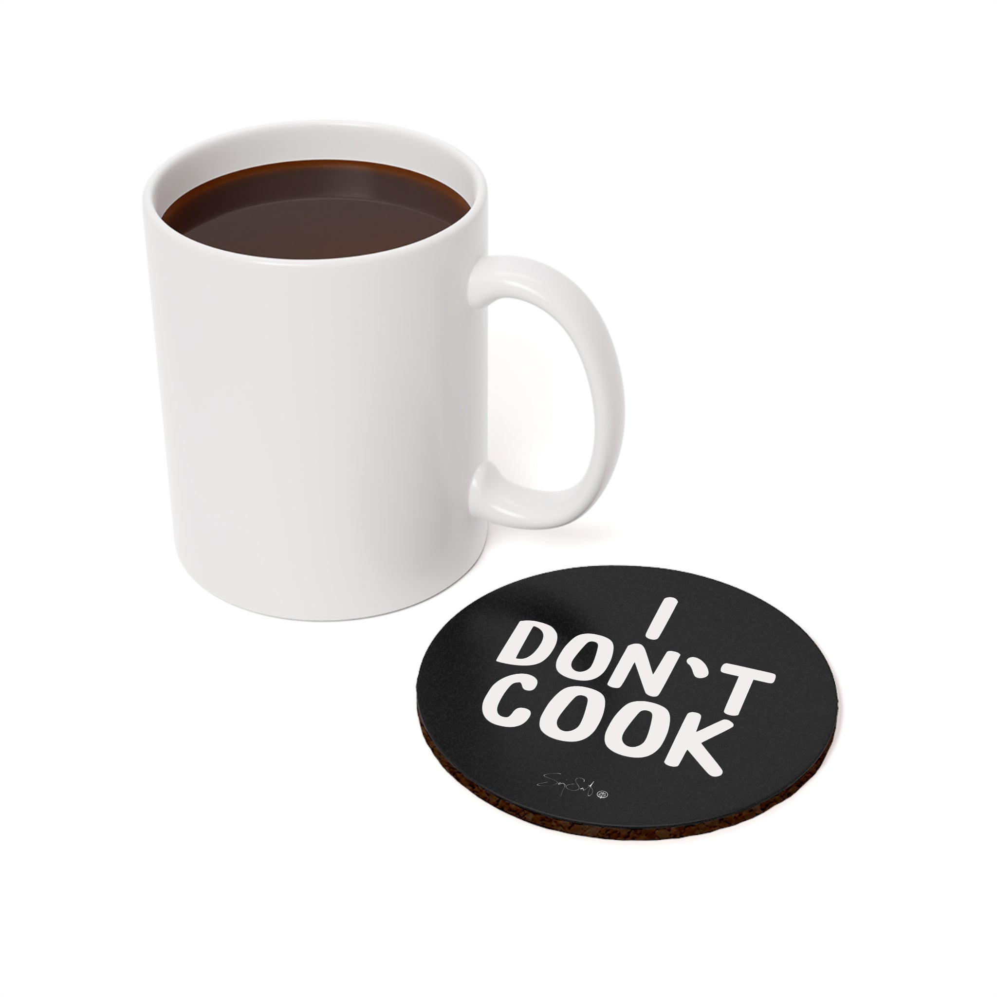 I Don't Cook Coaster - Round