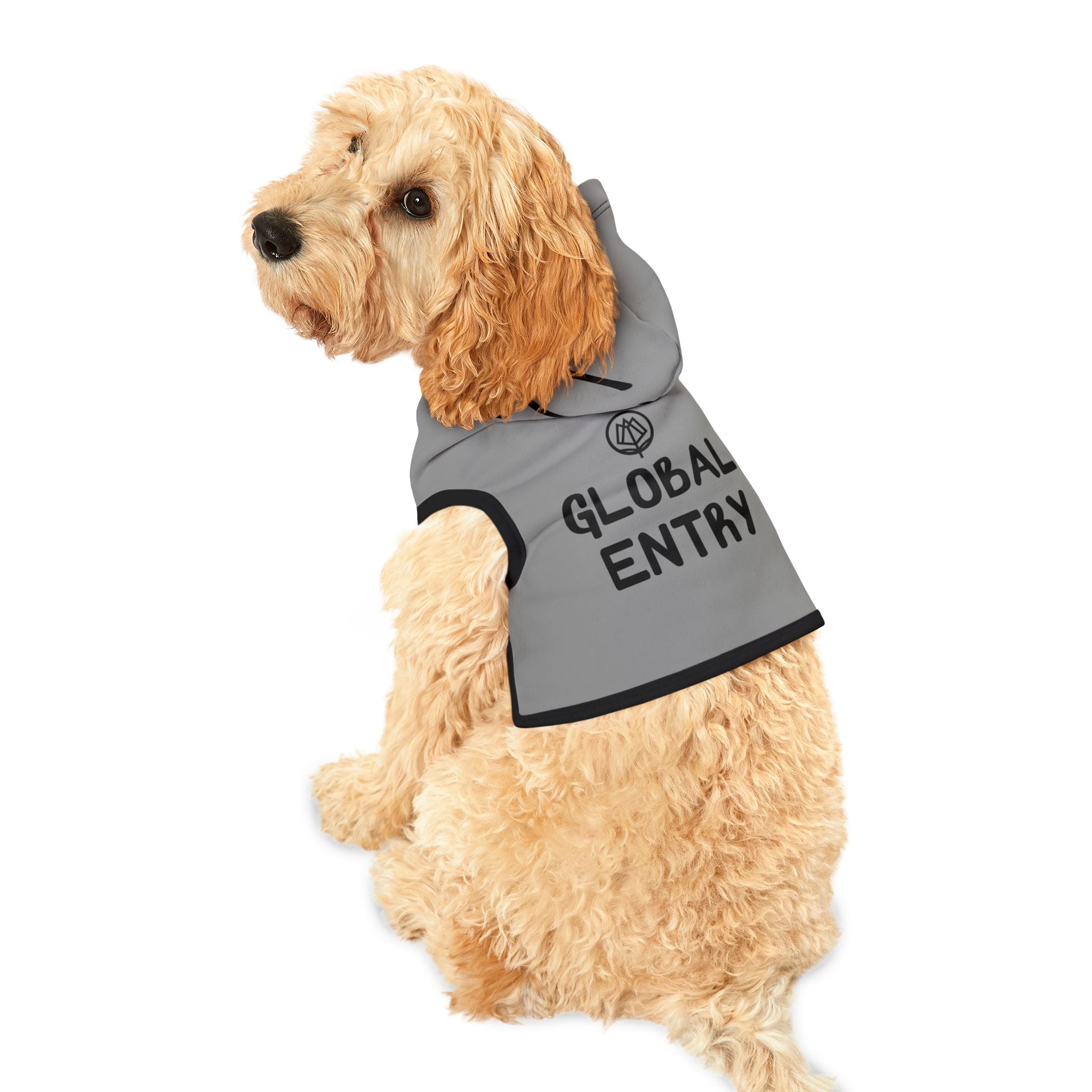 Global Entry Pet Hoodie - Grey