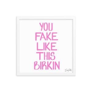 YFLTB Framed Art - Pink
