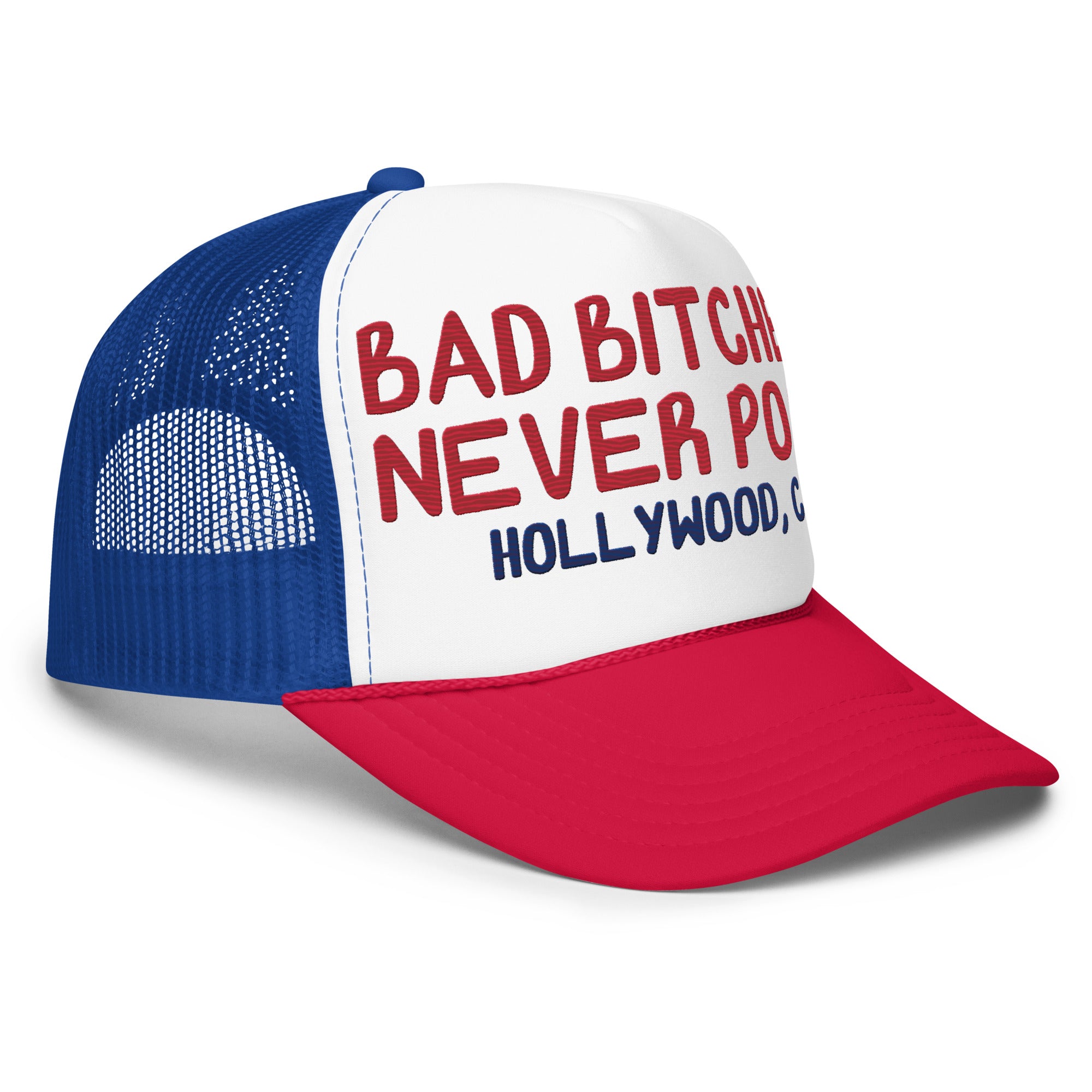 Bad B's Never Post Hat - RWB