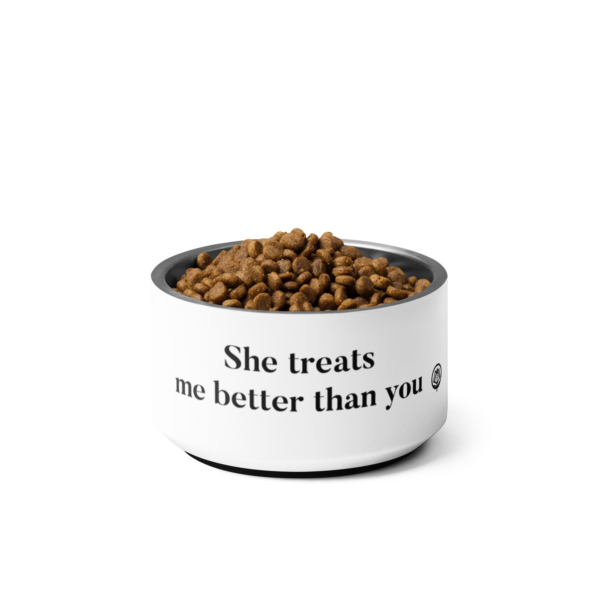 She Treats Me Pet Bowl